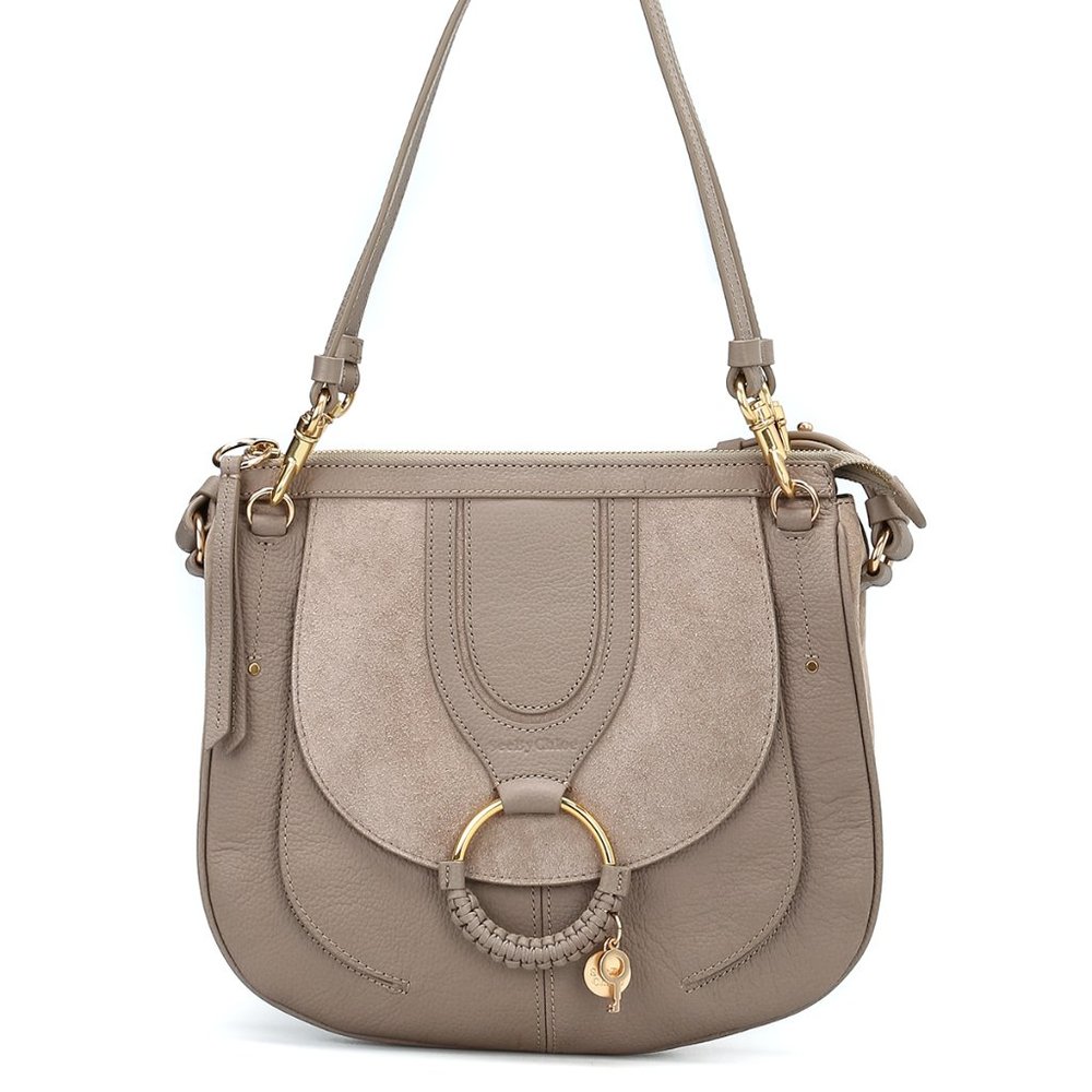 SEE BY CHLOÉ  Hana taupe grain leather Shoulder bag